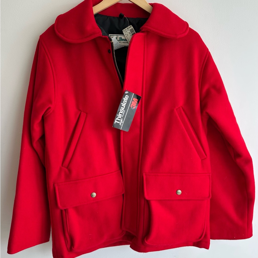 Vintage NWT L.L. Bean Maine Guide Wool Parka Men’s 38 USA Made Mackinaw Style